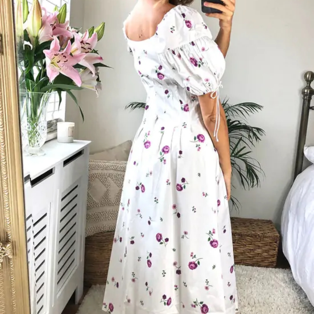 FL+L Violet Button Midi Dress - Picture 7 of 7